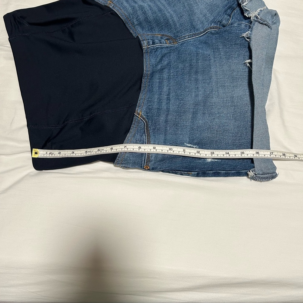 Isabel Maternity by Ingrid & Isabel High Waist Denim Shorts - Picture 7 of 8